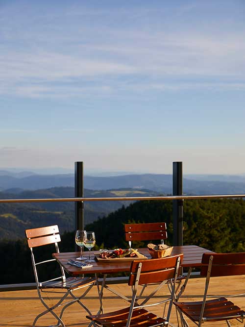Grinde Hütte Terrasse